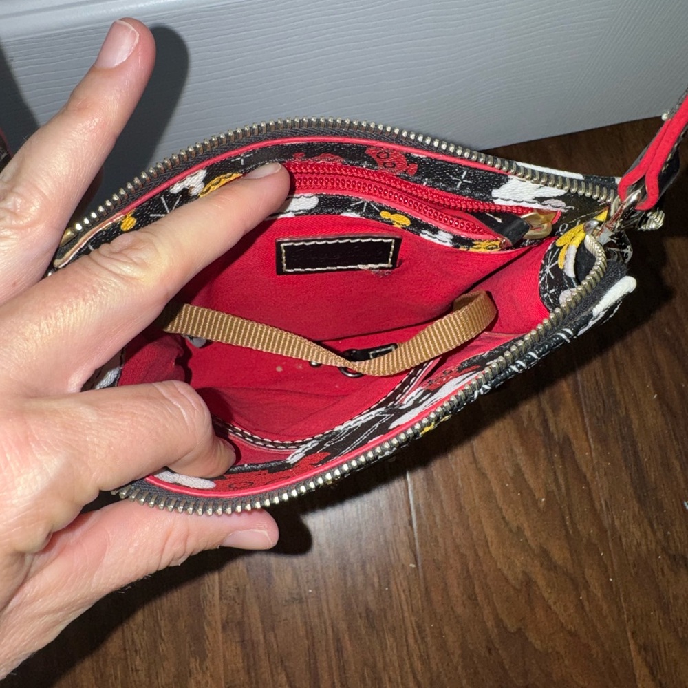 Dooney & Bourke Pink Disney Characters Foldover Crossbody Bag - Picture 3 of 14